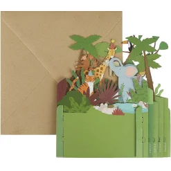 Animals In The Jungle 3D Pop Up Card>Alljoy Design Flash Sale