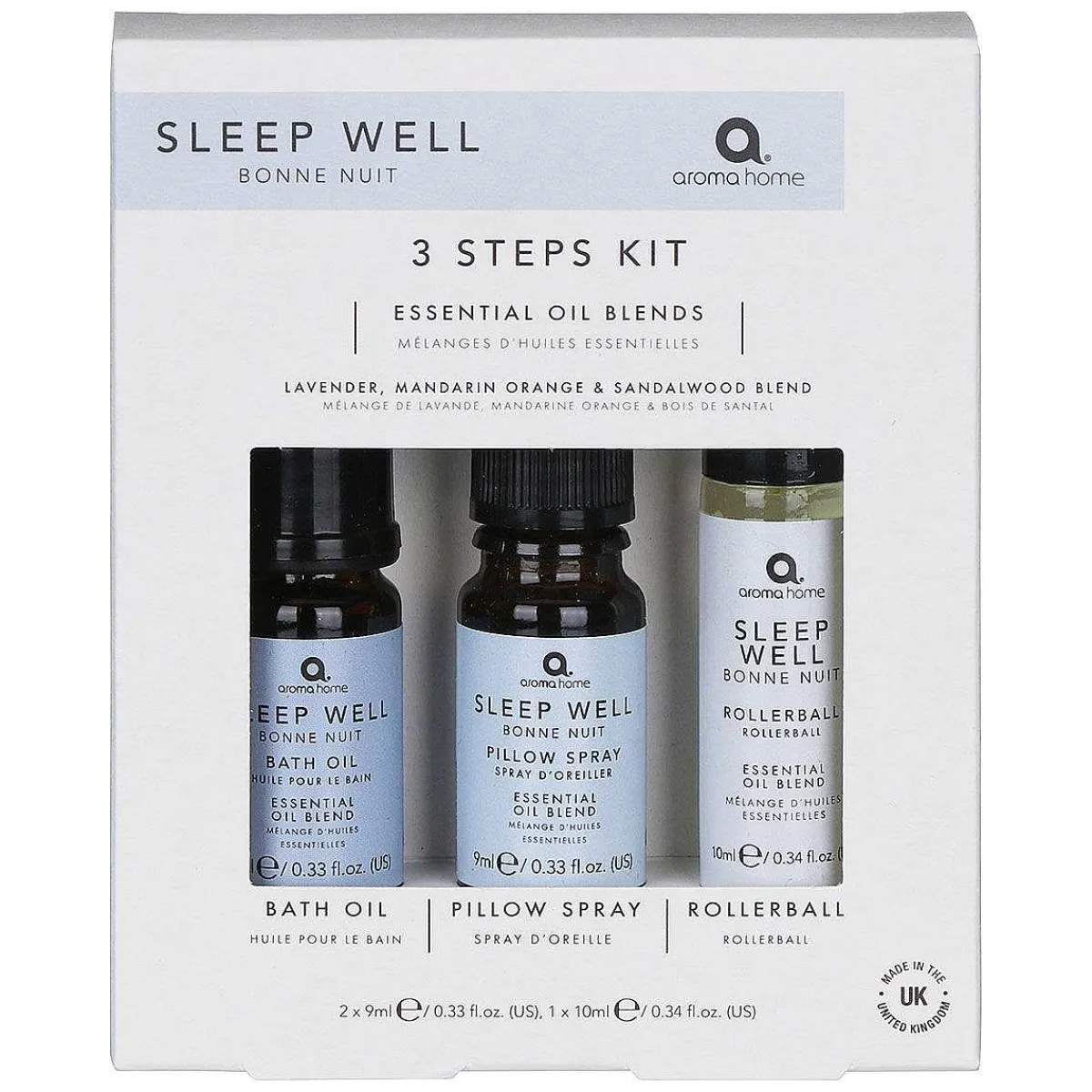 Sleep Well 3 Step Kit>Aroma Home Fashion