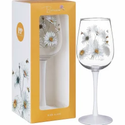 Bee-Tanical Daisy Wine Glass><noscript><img width=