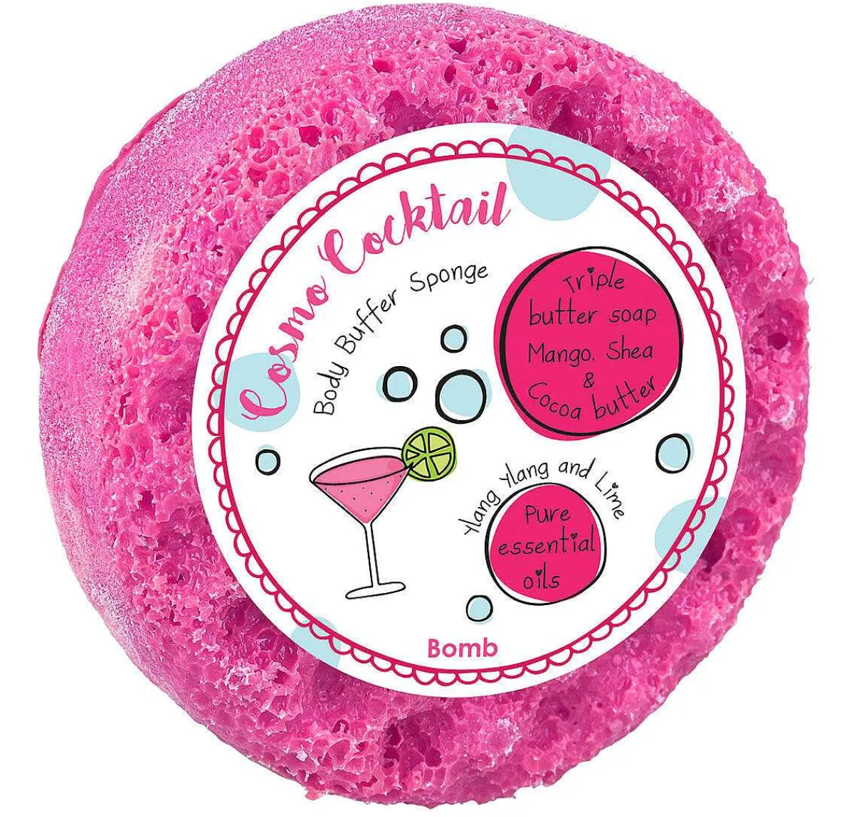 Cosmo Cocktail Body Buffer 200G Shower Soap>Bomb Cosmetics Shop