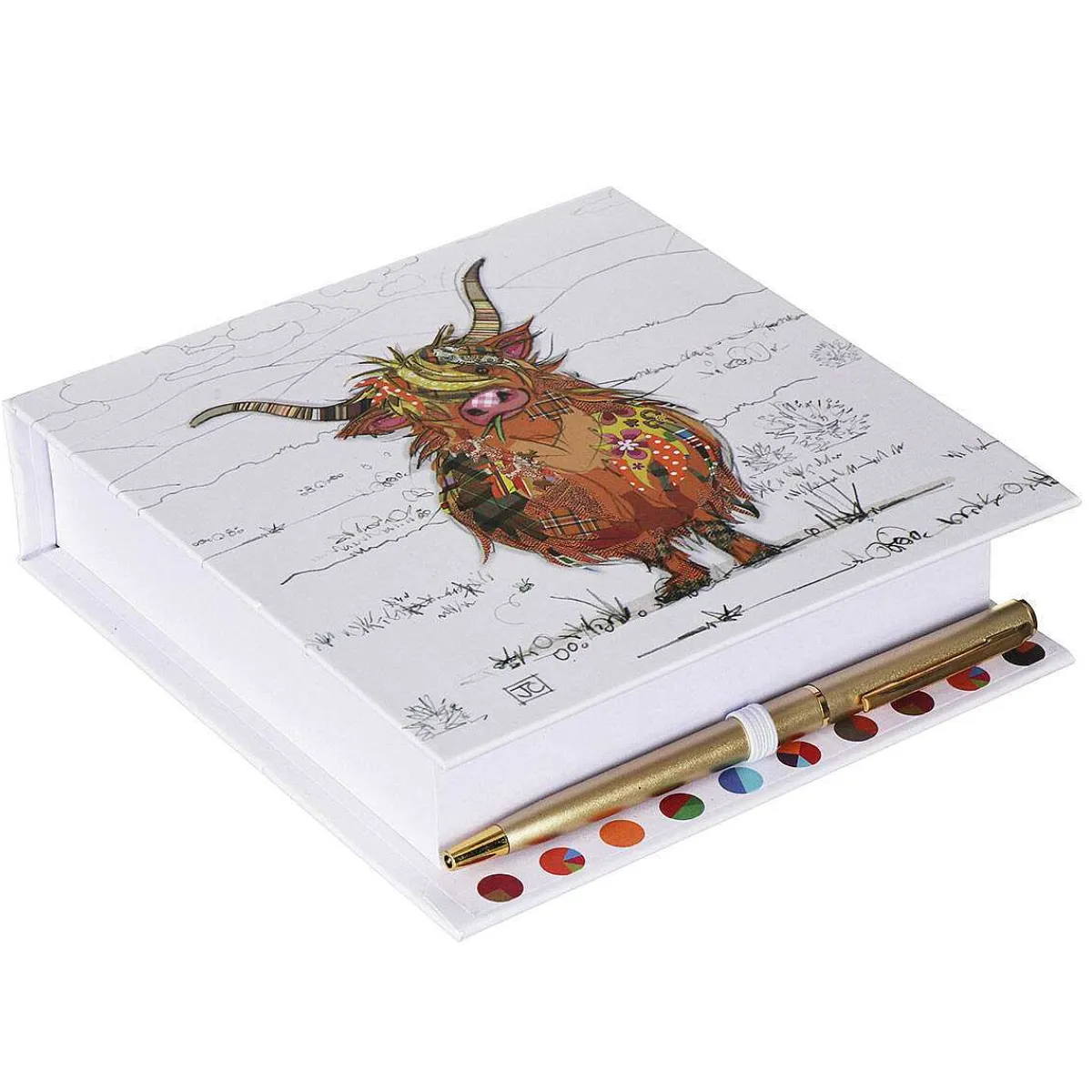 Highland Hamish Cow Memo Pad & Pen>Bug Art Discount