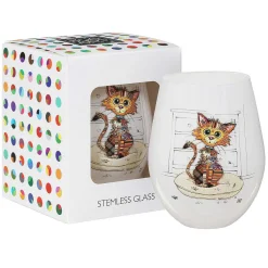 Kimba Kitten Stemless Glass><noscript><img width=