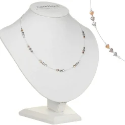 Cariad Hearts Spaced Necklace><noscript><img width=