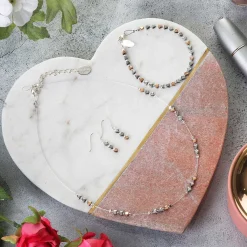 Cariad Hearts Spaced Necklace><noscript><img width=