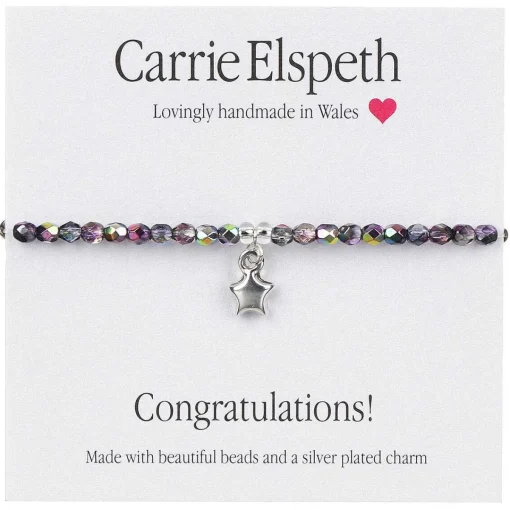 'Congratulations!' Sentiment Bracelet>Carrie Elspeth Clearance