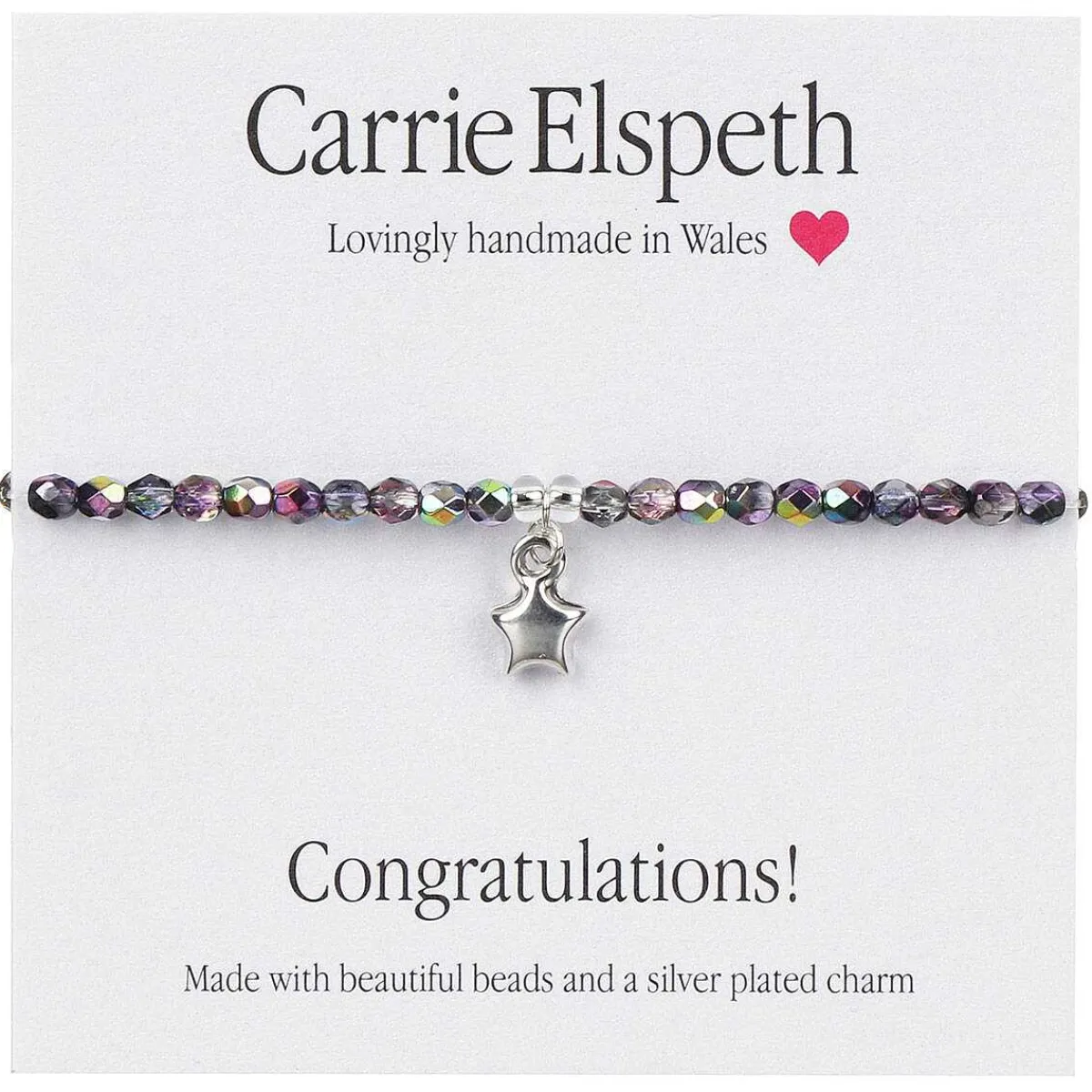 'Congratulations!' Sentiment Bracelet>Carrie Elspeth Clearance