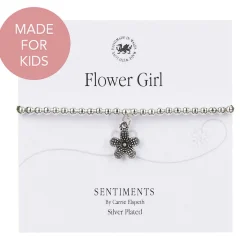 'Flower Girl' Child's Wedding Sentiment Bracelet>Carrie Elspeth Sale