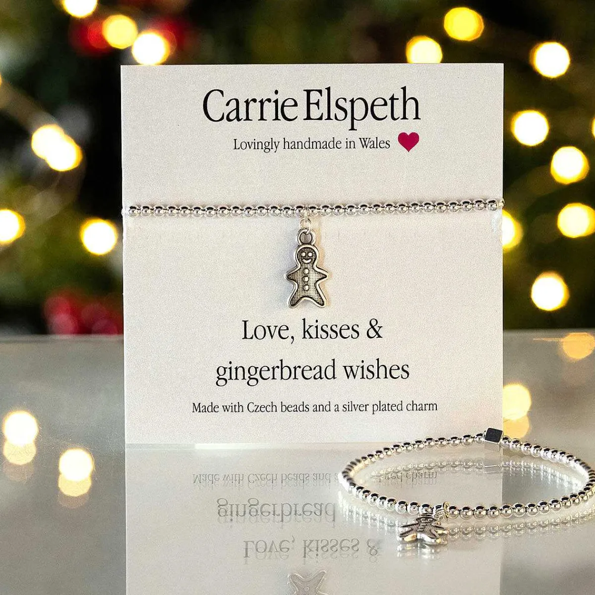 Gingerbread Wishes Sentiment Bracelet>Carrie Elspeth Flash Sale