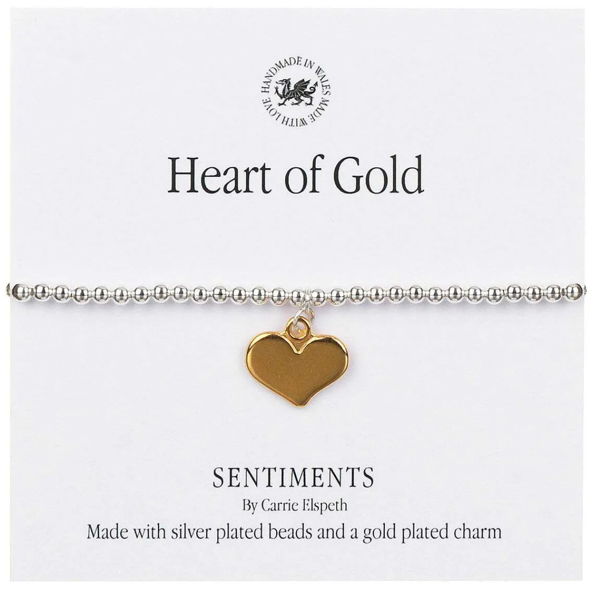 'Heart Of Gold' Sentiment Bracelet>Carrie Elspeth Cheap