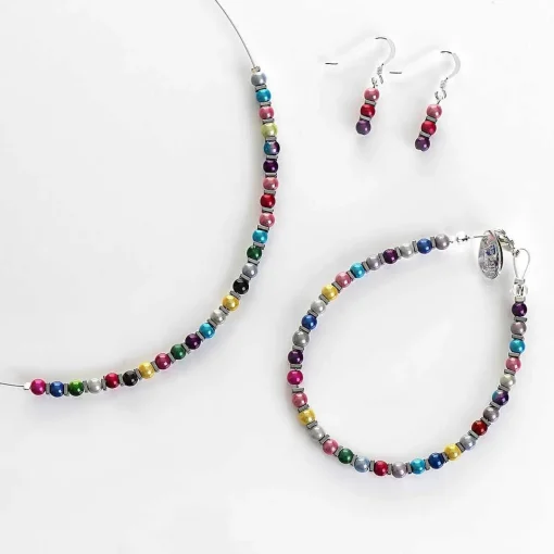 Rainbow Miracle & Haematite Links Necklace>Carrie Elspeth Hot