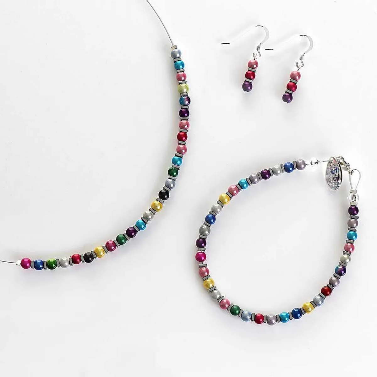 Rainbow Miracle & Haematite Links Necklace>Carrie Elspeth Hot