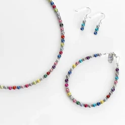 Rainbow Miracle & Haematite Full Necklace><noscript><img width=