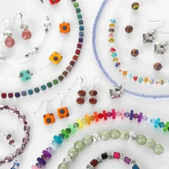 Rainbow Satin Cubes Full Bracelet>Carrie Elspeth Online