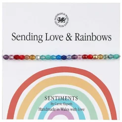 Sending Love And Rainbows Sentiment Bracelet>Carrie Elspeth Best