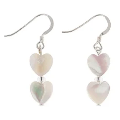 Shell Hearts Duo Earrings><noscript><img width=