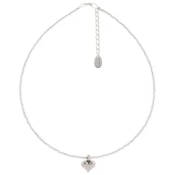 Silver Heart Strings Necklace><noscript><img width=