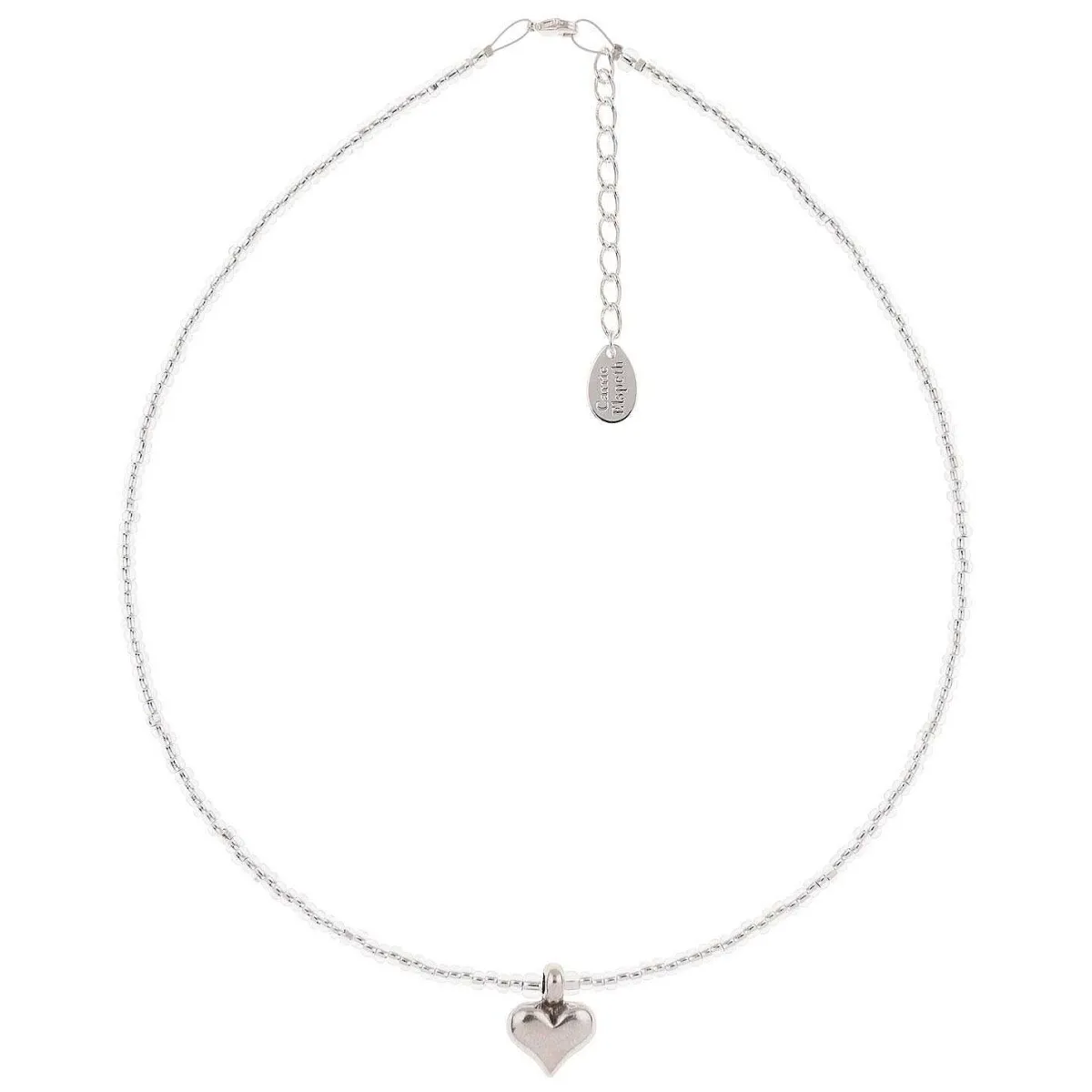 Silver Heart Strings Necklace>Carrie Elspeth Hot