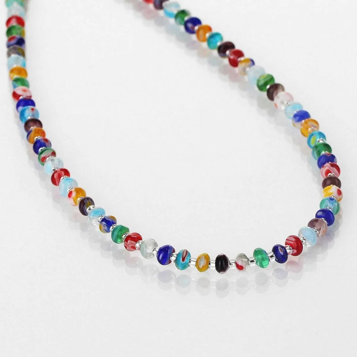 Spring Millefiori Full Necklace>Carrie Elspeth Best