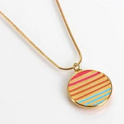 Warm Enamel Sunset Pendant Necklace>Carrie Elspeth Clearance