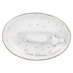 Top Dog Teenie Weenie Dachshund Ring Dish><noscript><img width=