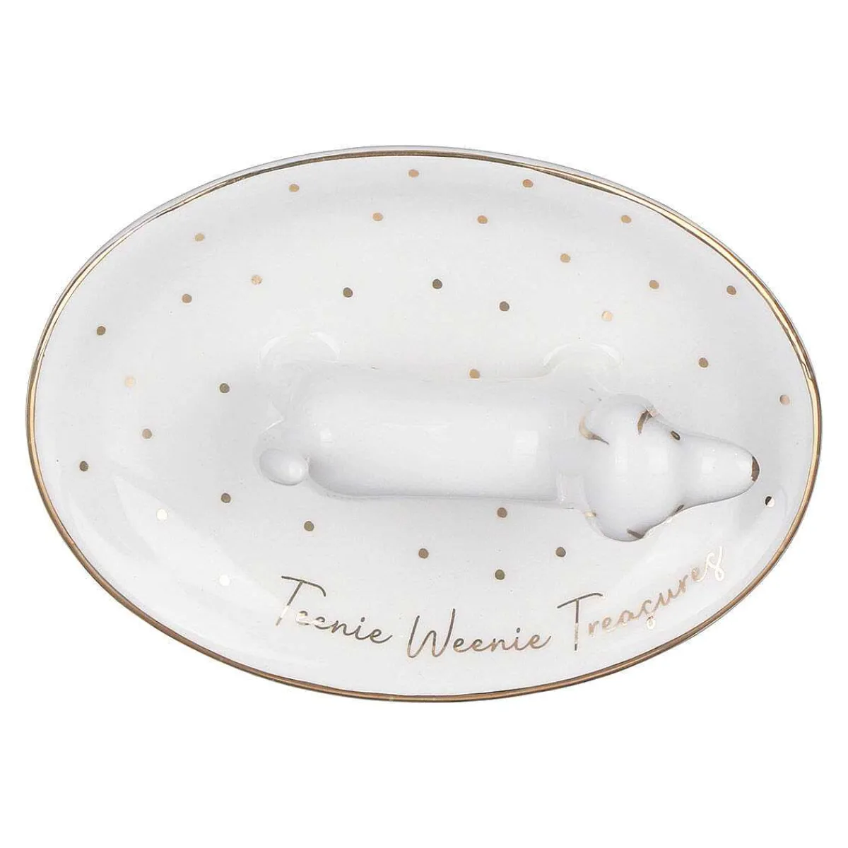 Top Dog Teenie Weenie Dachshund Ring Dish>CGB Giftware Discount