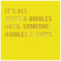 Cloud Nine 'Giggles & Sh**S' Greetings Card>Temptation Gifts Fashion