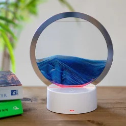 Colour Changing Quicksand Lamp With Blue & Gold Sand><noscript><img width=