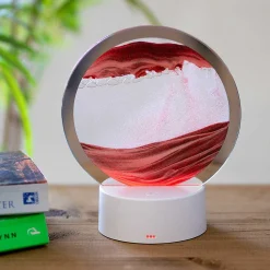 Colour Changing Quicksand Lamp With Red & Gold Sand><noscript><img width=