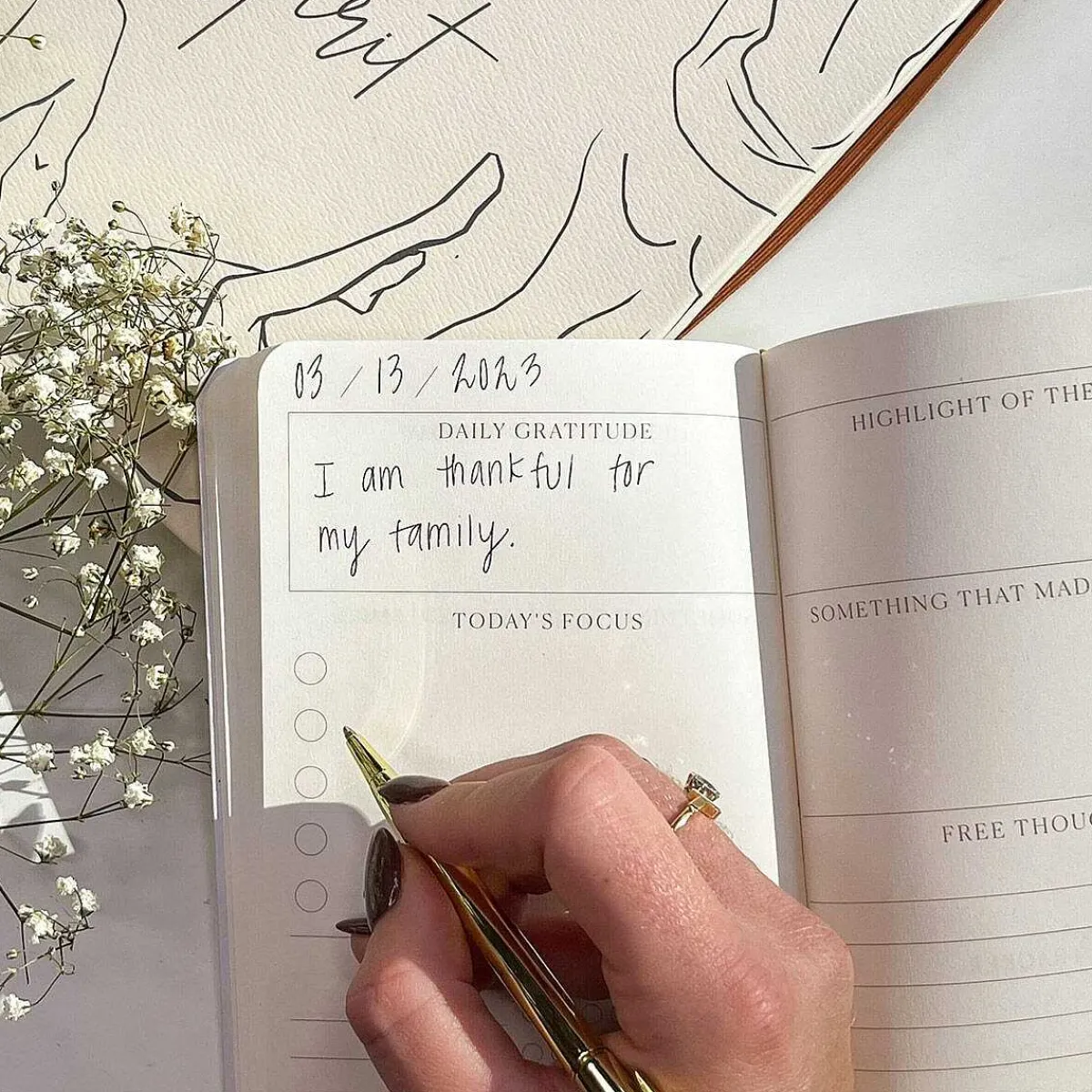 Brings You Joy Small Gratitude Journal With Pen>Designworks Ink Hot