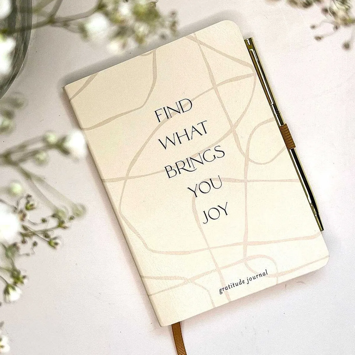 Brings You Joy Small Gratitude Journal With Pen>Designworks Ink Hot