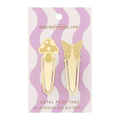 Mushroom & Butterfly Metal Page Tabs>Designworks Ink Discount
