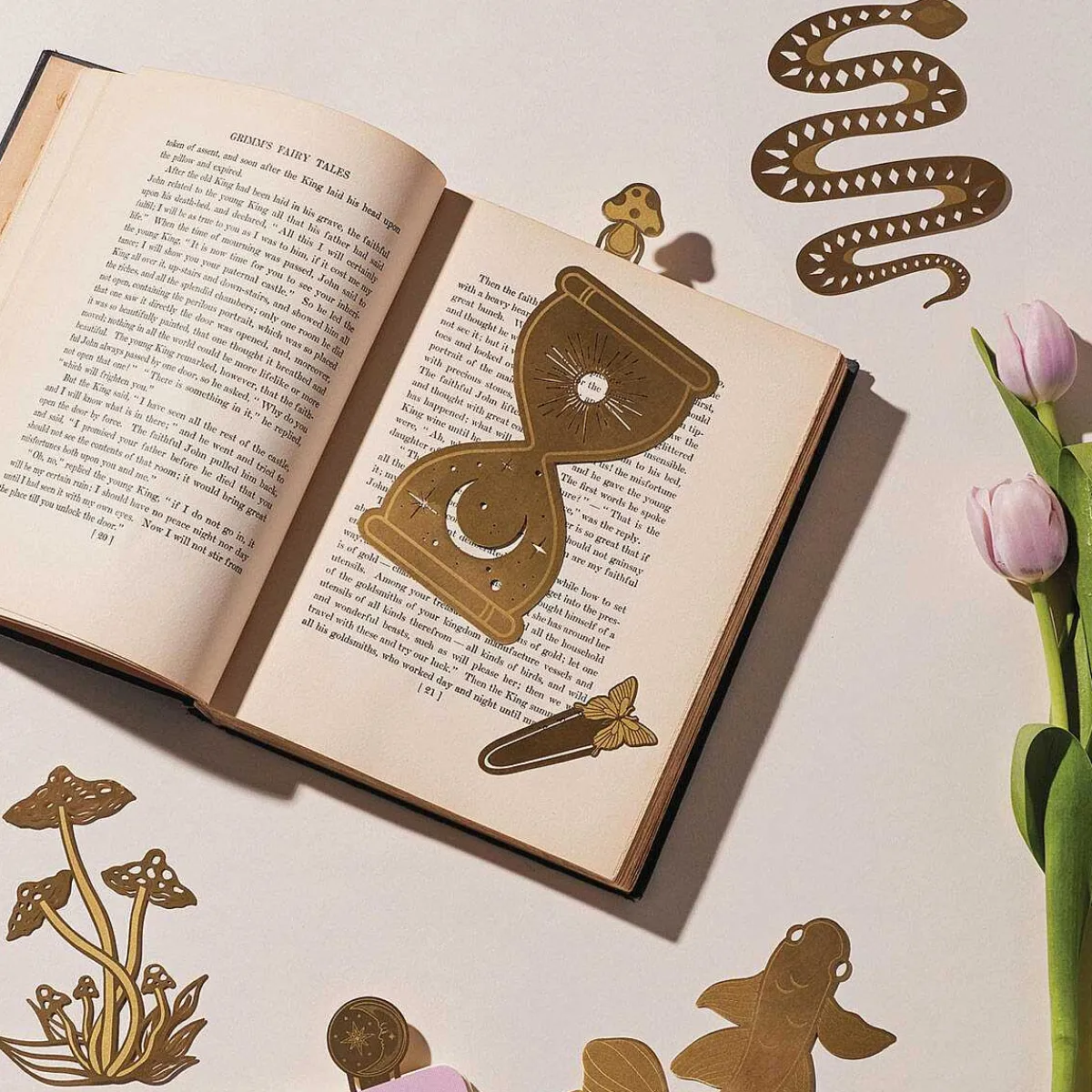 Mushroom Brass Bookmark>Designworks Ink Hot