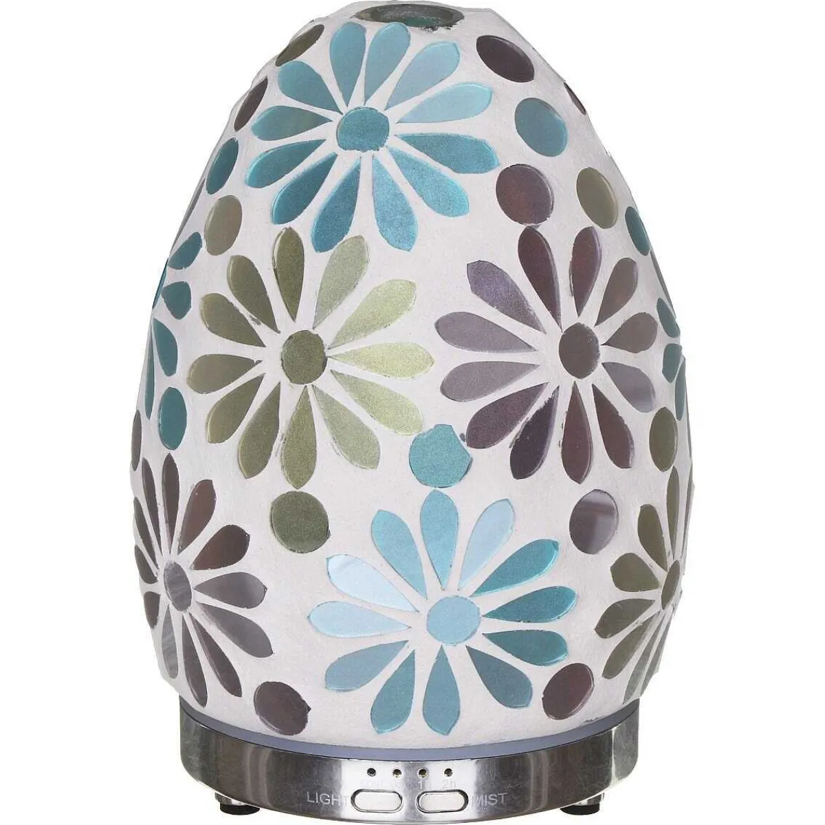 Blue Flower Mosaic Egg Colour Changing Aroma Humidifier>Desire Discount