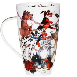 Dogs Frolics Henley Shape Mug>Dunoon Flash Sale