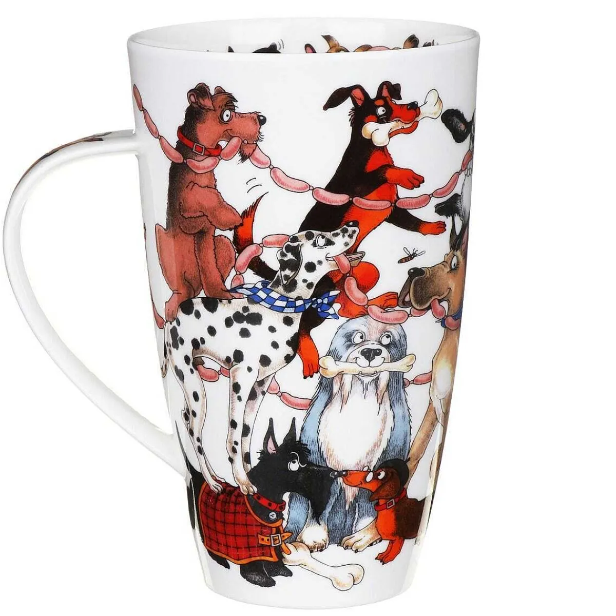 Dogs Frolics Henley Shape Mug>Dunoon Flash Sale