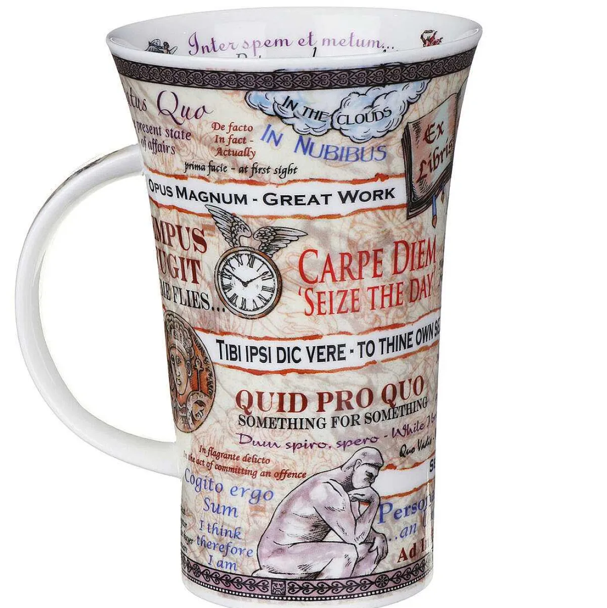 Latin Phrases Glencoe Shape Mug>Dunoon Shop