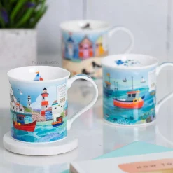 Shore Life Harbour Bute Shape Mug>Dunoon Fashion