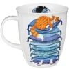 Sleepy Cats Blue Nevis Shape Mug>Dunoon New