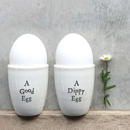 'A Dippy Egg' Porcelain Egg Cup>East of India Store