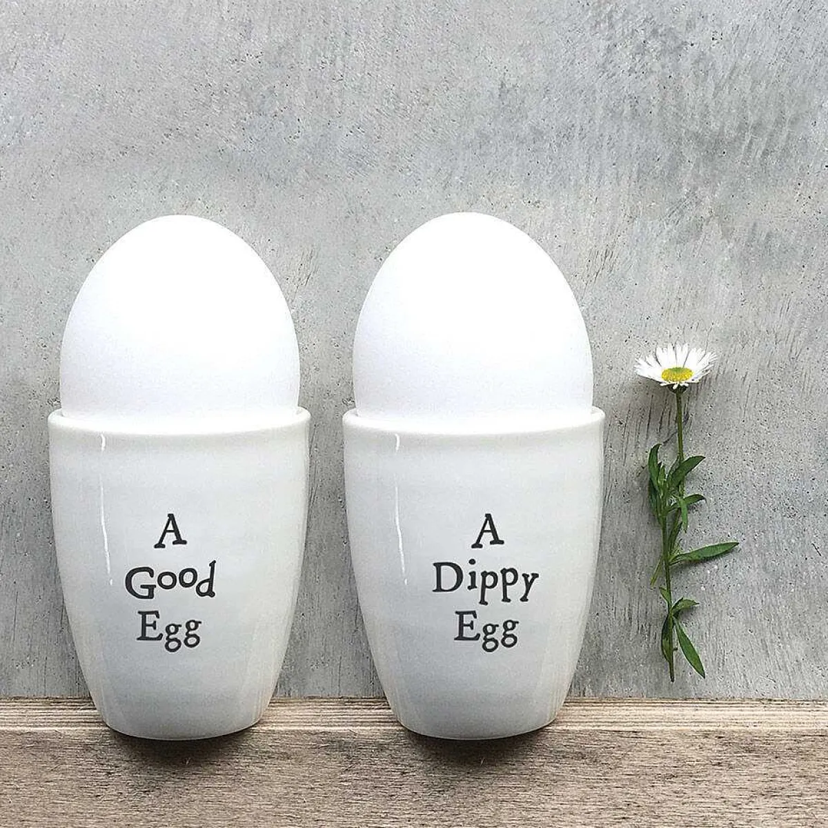 'A Dippy Egg' Porcelain Egg Cup>East of India Store