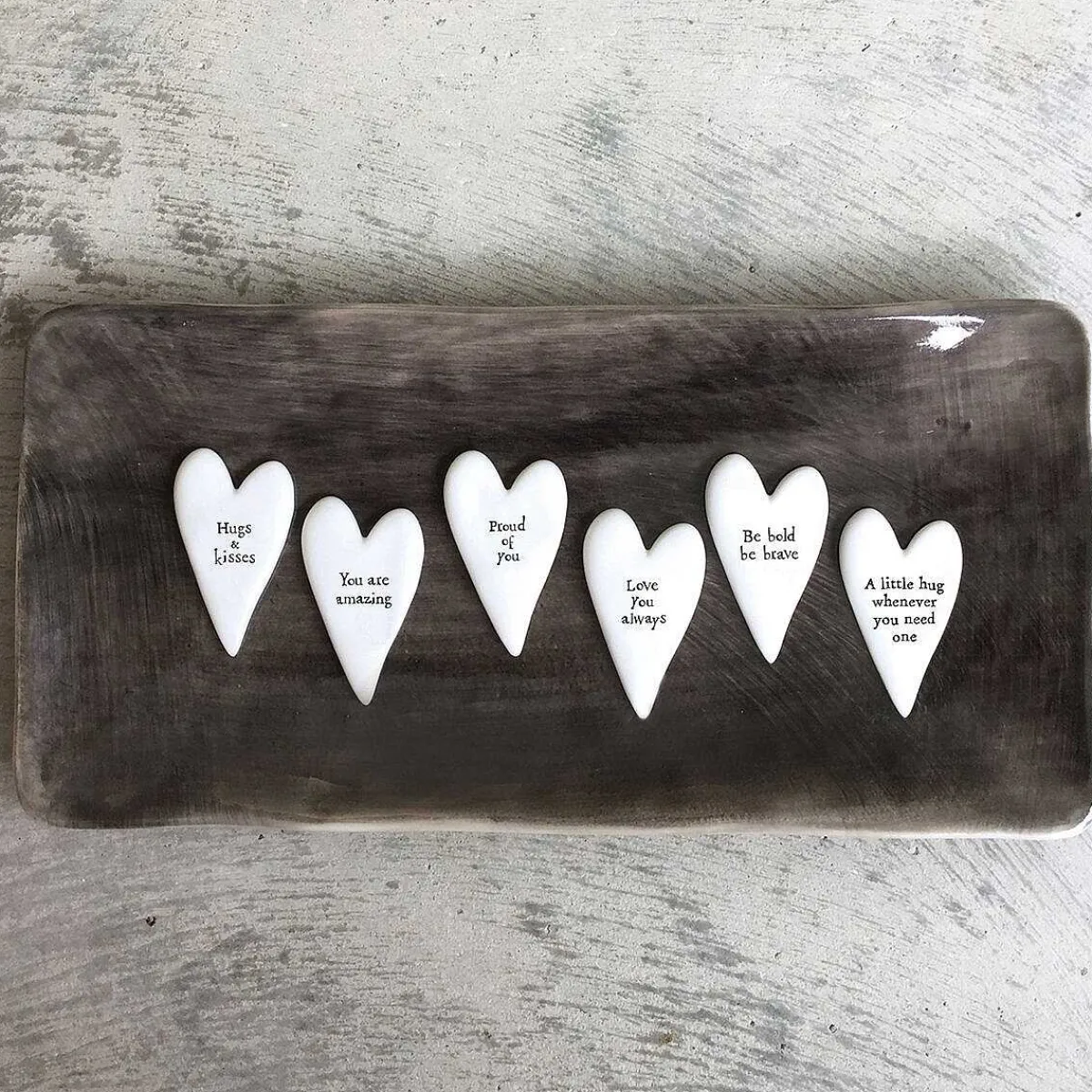 'A Little Hug Whenever' Tiny Heart Token>East of India Sale
