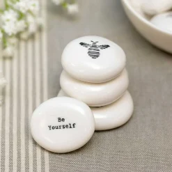 'Be Yourself' Porcelain Pebble><noscript><img width=