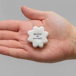 'Believe In Yourself' Flower Token>East of India Flash Sale