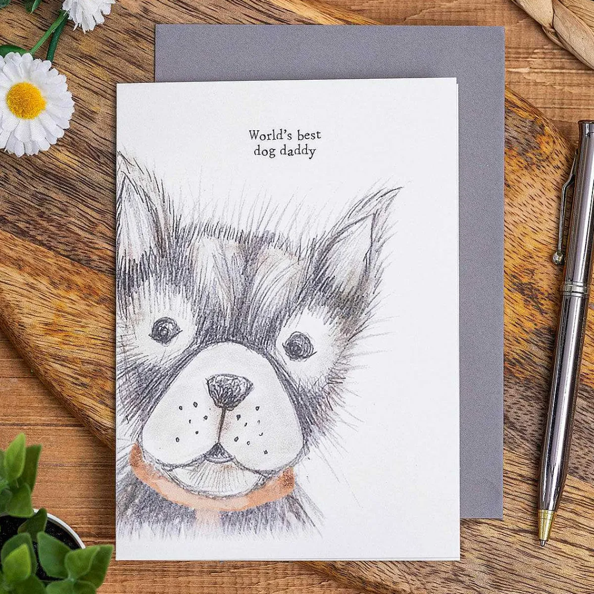 'Best Dog Daddy' Dog Card>East of India Sale