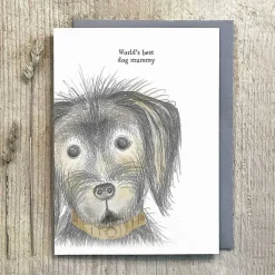 'Best Dog Mummy' Dog Card>East of India Best
