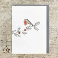 Bird And Berry Robin Greetings Card>East of India Discount