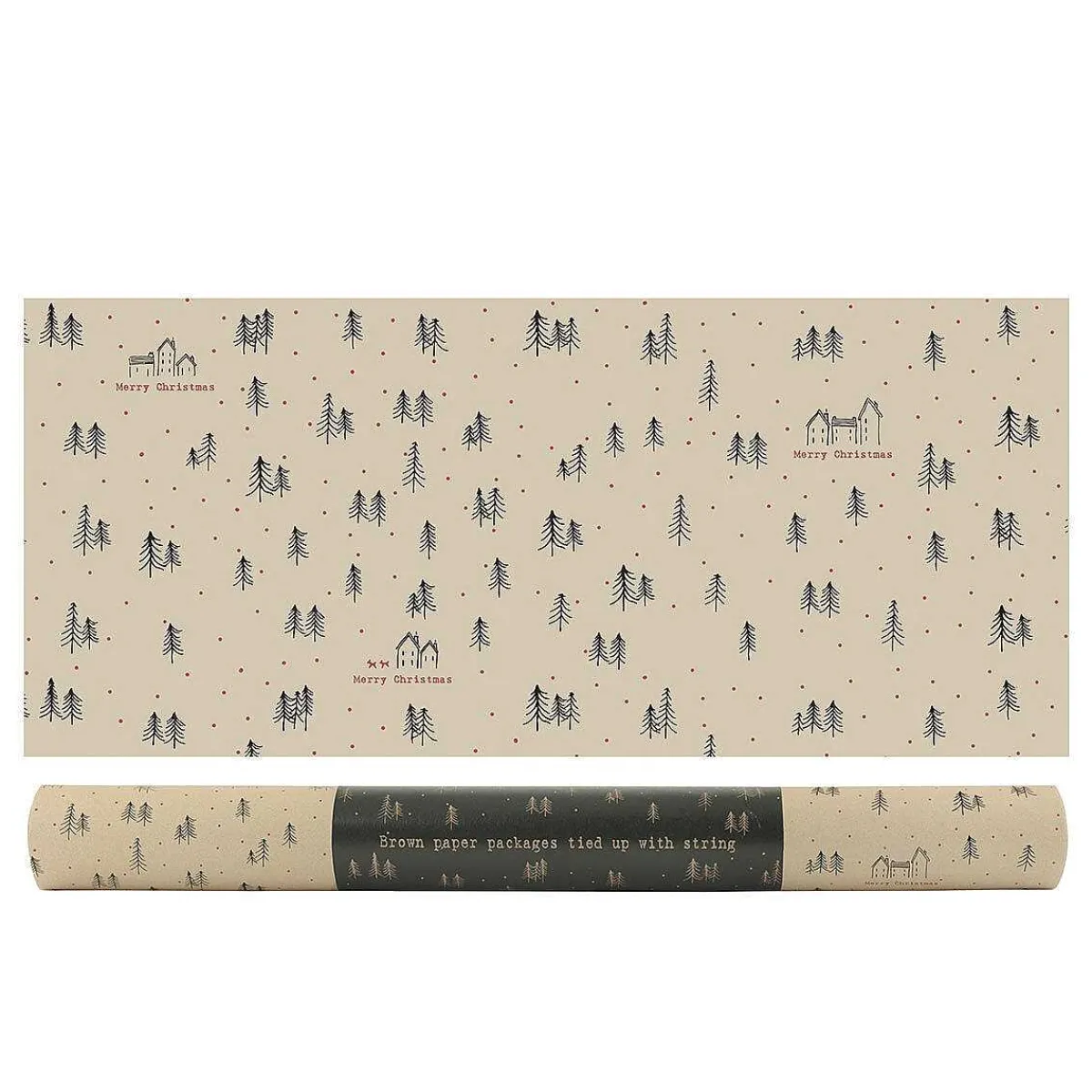 Christmas Forest Roll Of Kraft Paper>East of India Sale