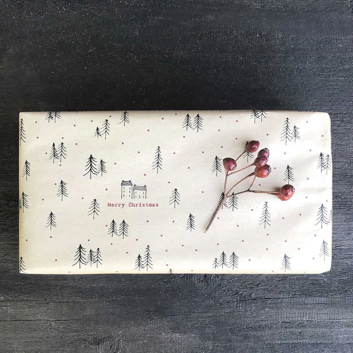 Christmas Forest Roll Of Kraft Paper>East of India Sale