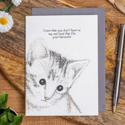 'Don'T Have To Say My Favourite' Cat Card><noscript><img width=