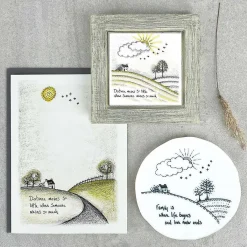 'Family Is Where The Life Begins' Countryside Coaster><noscript><img width=